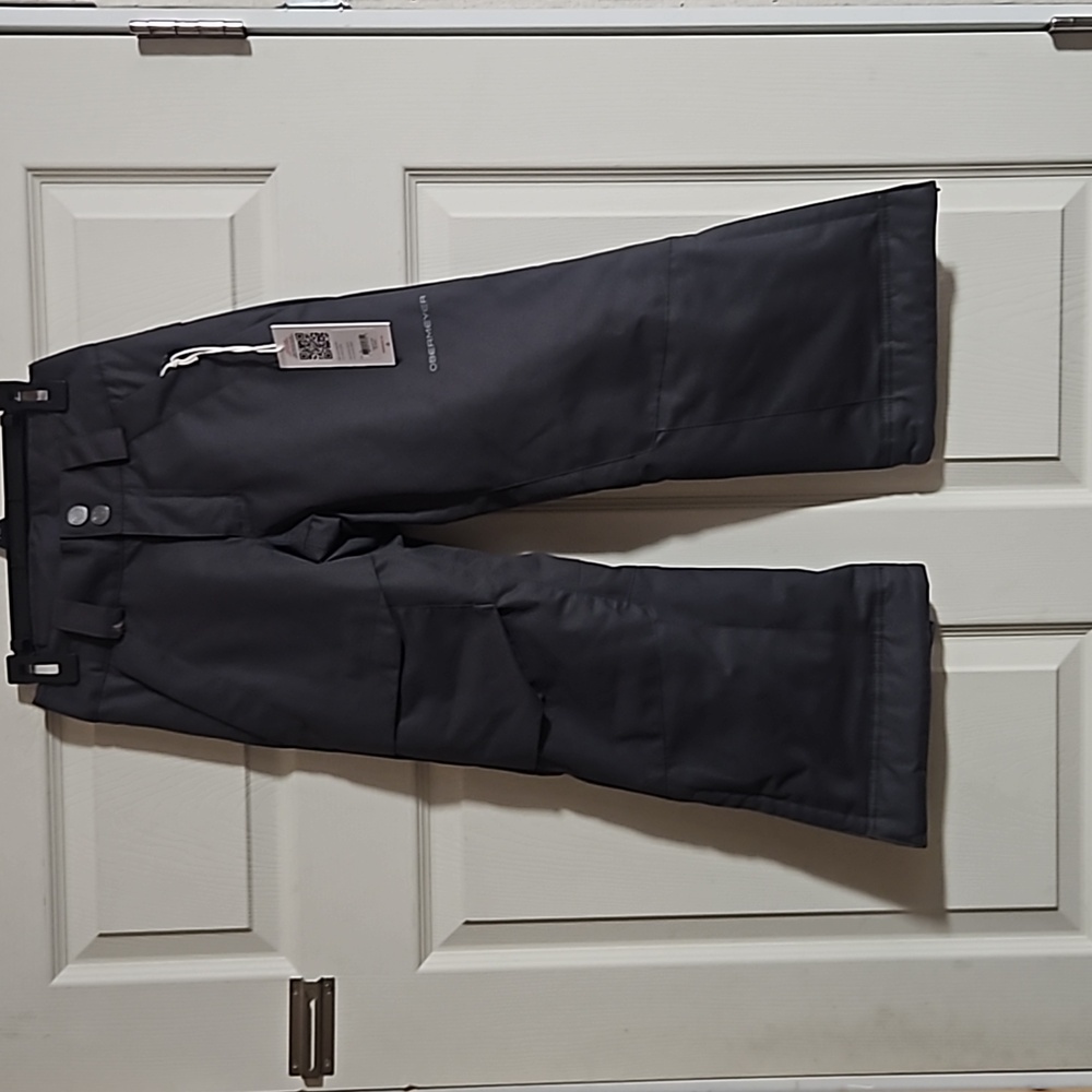Obermeyer Youth Brisk Snow Pants: GRAY: NEW WITH TAGS: SIZE XS (6-7)